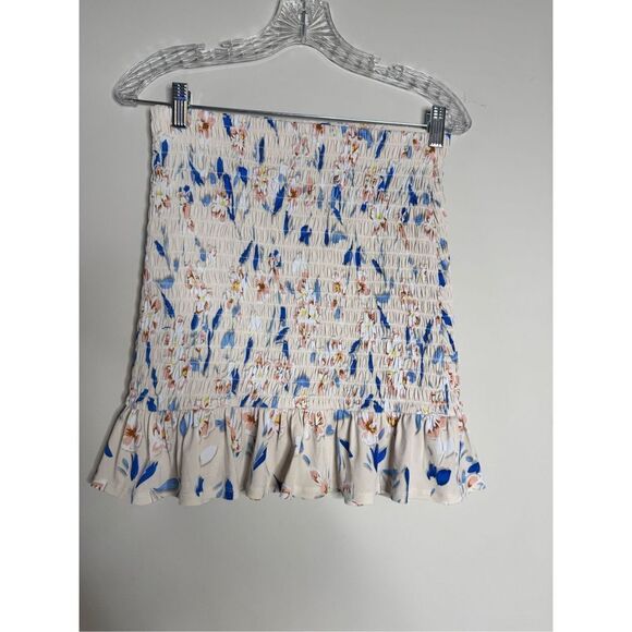 BCBGeneration Floral Spring Smocked Mini Skirt SIZE S - Picture 2 of 7